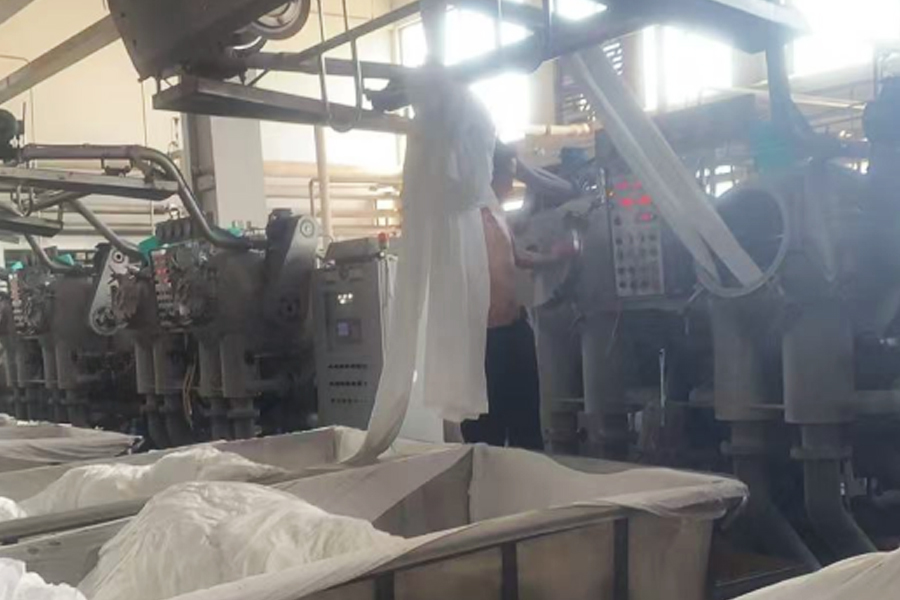 رنگرزی پارچه خاکستری تولید کارخانه به داخل سیلندر